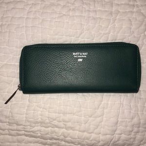 Matt & Nat Vegan Leather Wallet - Emerald Green